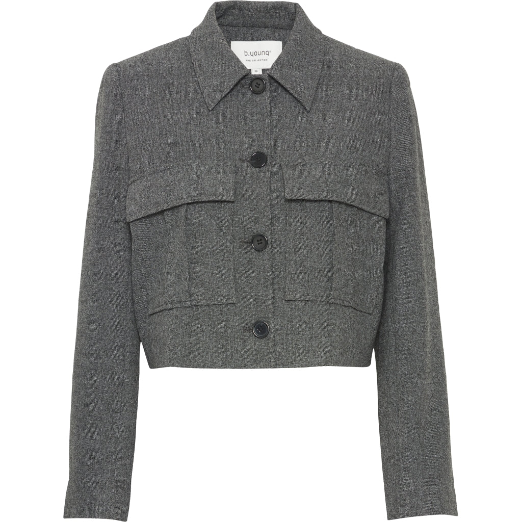 B.young Dame Blazer Byetona - Mid Grey Melange