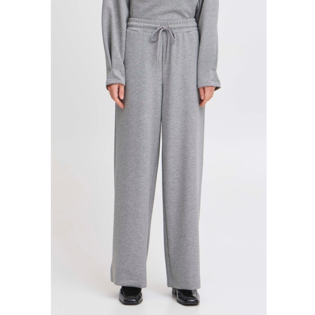 B.young Dame Bukser Bypusti - Mid Grey Melange