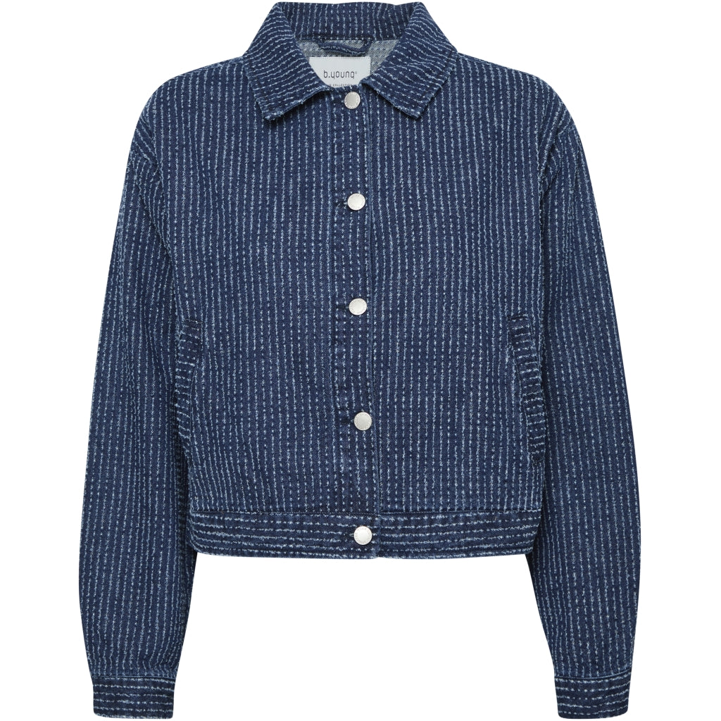 B.young Dame Jakke Bykanilla - Mid Blue Denim