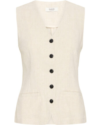 B.young Dame Vest Byjohanna - Nature Linen