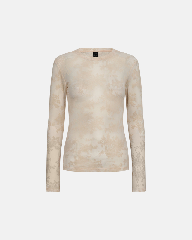 Bluse  Quot Blonde Quot    Polyamid   Sand