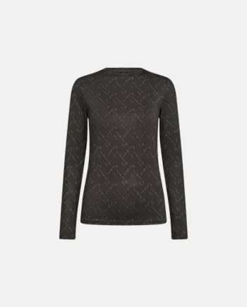 Bluse "logo" | Polyester | Brun