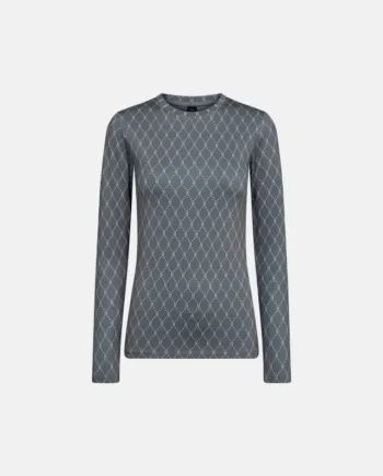 Bluse "logo" | Polyester | Grå