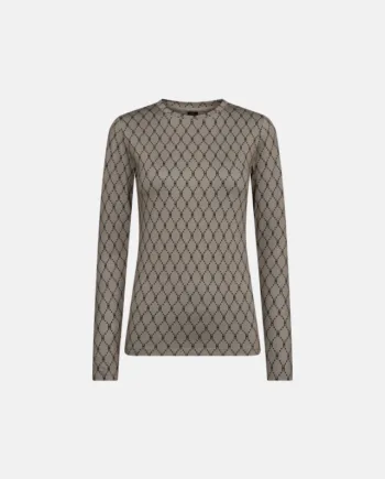 Bluse "logo" | Polyester | Sand