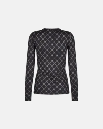 Bluse "logo" | Polyester | Sort
