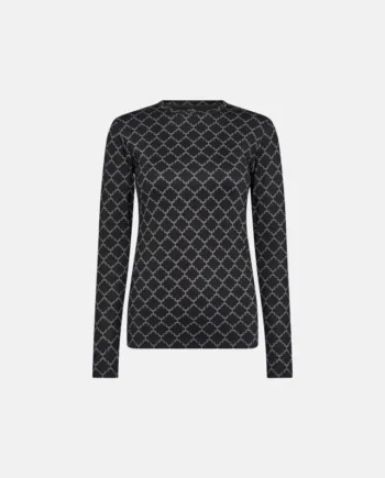 Bluse "logo" | Polyester | Sort