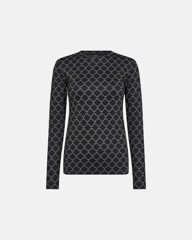 Bluse "logo" | Polyester | Sort