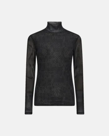 Bluse "mesh" | Polyester | Sort