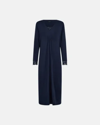 Lang Natkjole | Bambusviskose | Navy