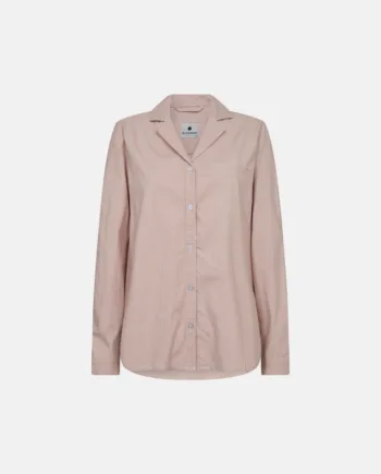 Langærmet Pyjamasskjorte | Bambusviskose | Rosa