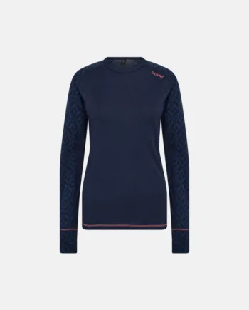 Langærmet Undertrøje   100  Uld   Navy