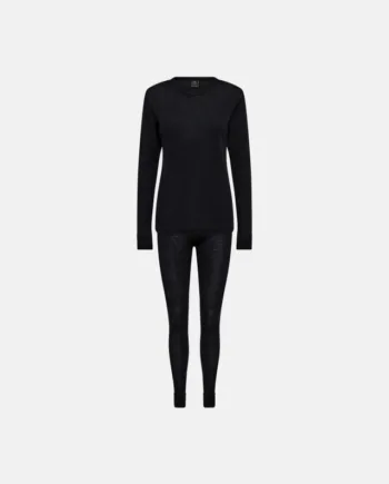 Langt Undertøjssæt | 100% Uld | Sort