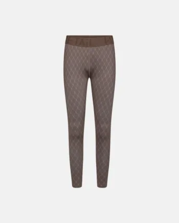 Leggings "logo" | Polyester | Brun