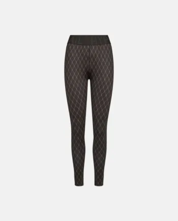 Leggings "logo" | Polyester | Brun