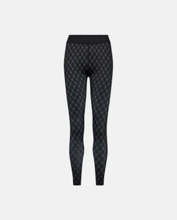 Leggings "logo" | Polyester | Sort