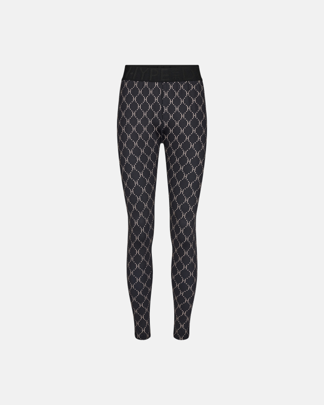 Leggings "logo" | Polyester | Sort