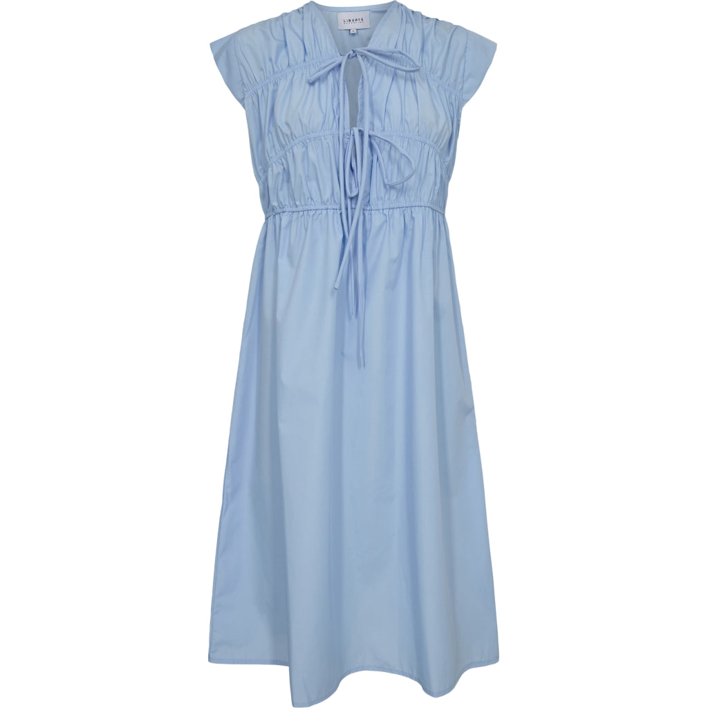 Libertã Dame Kjole Jane-tie-dress - Light Blue