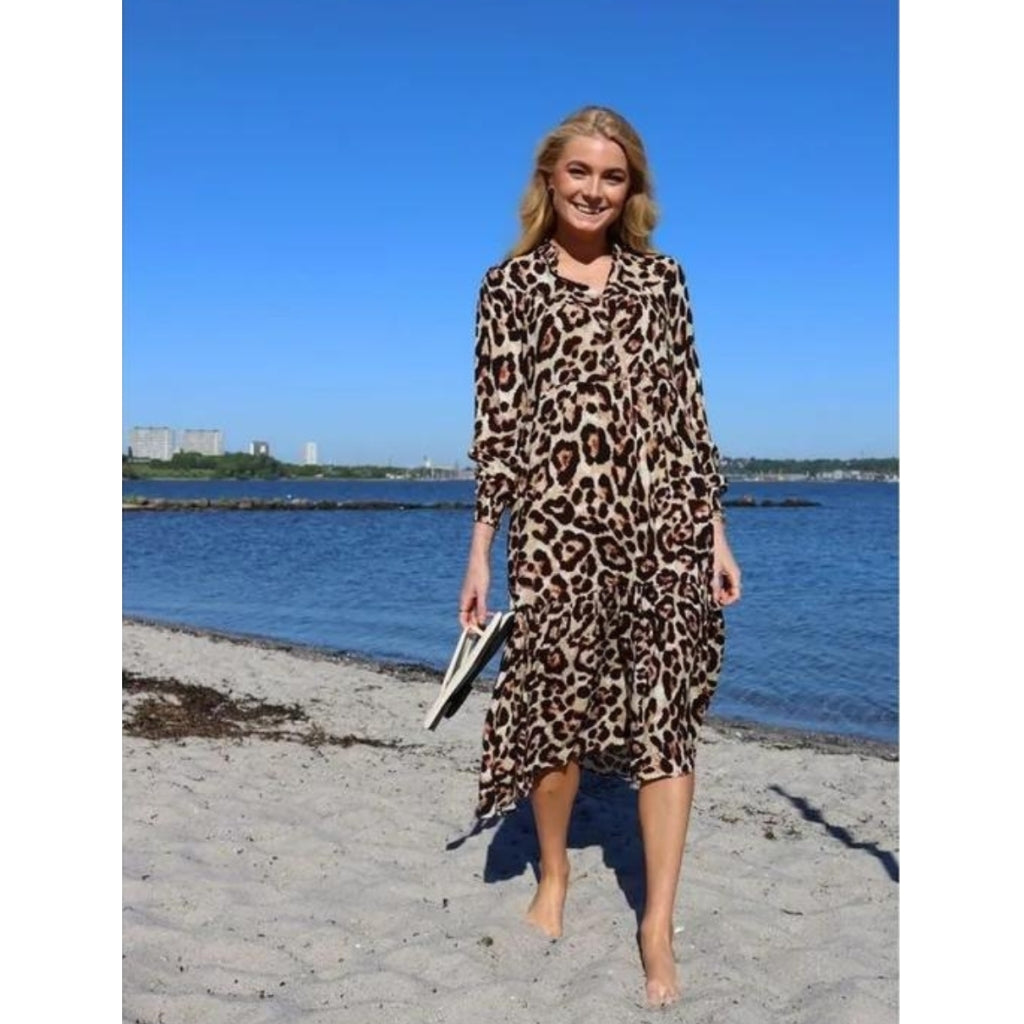 Liberté Dame Kjole Mag 22053 - Brown Leo