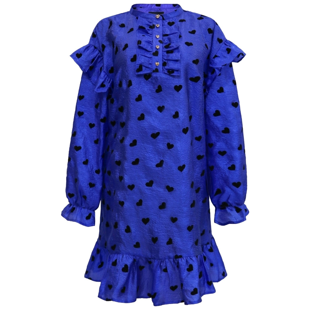 Libertã Dame Kjole Tia - Cobolt Blue Black Heart