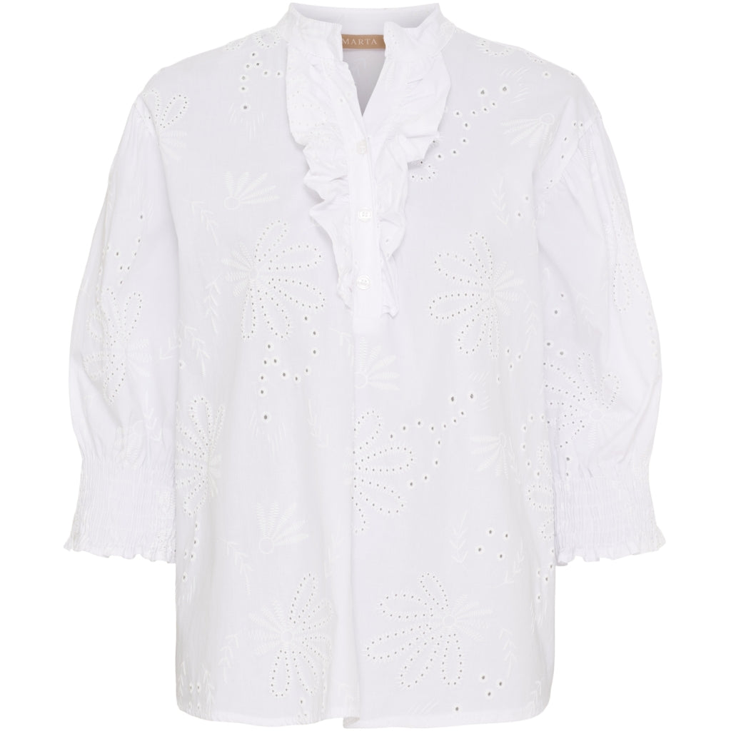 Marta Du Chateau Dame Bluse Mdclinda 6317e - White