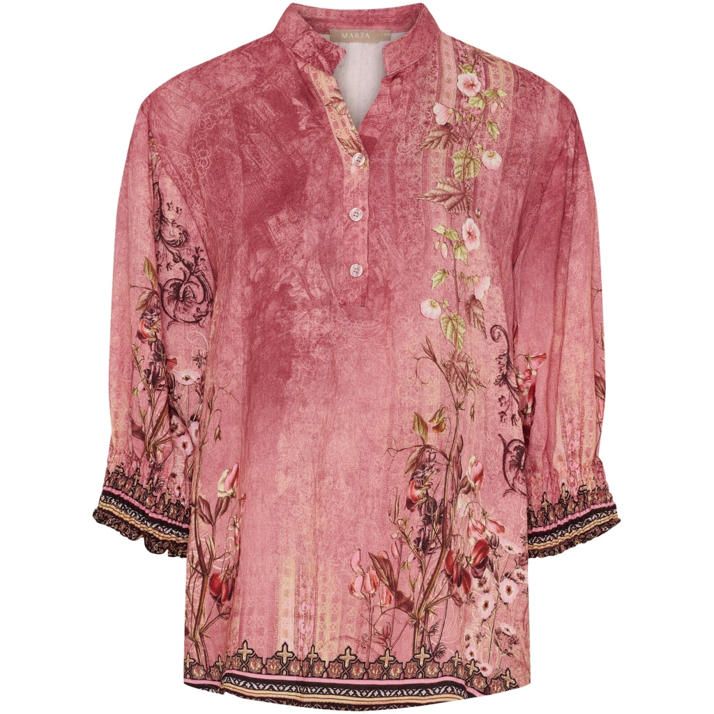 Marta Du Chateau Dame Bluse Mdcmelisande 7527 - Rosa5295tpg