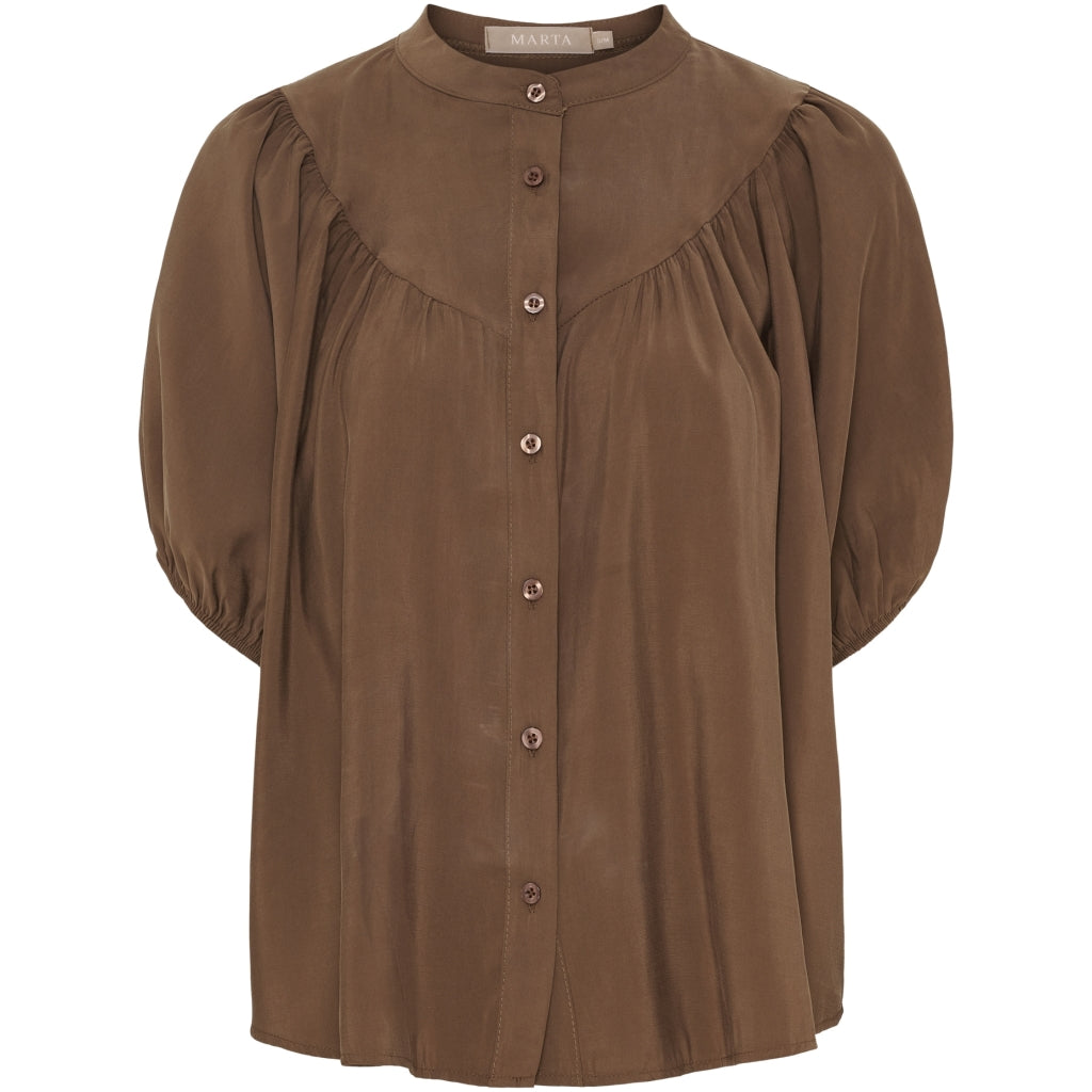Marta Du Chateau Dame Bluse Mdcmelodie 58210 - Brown276
