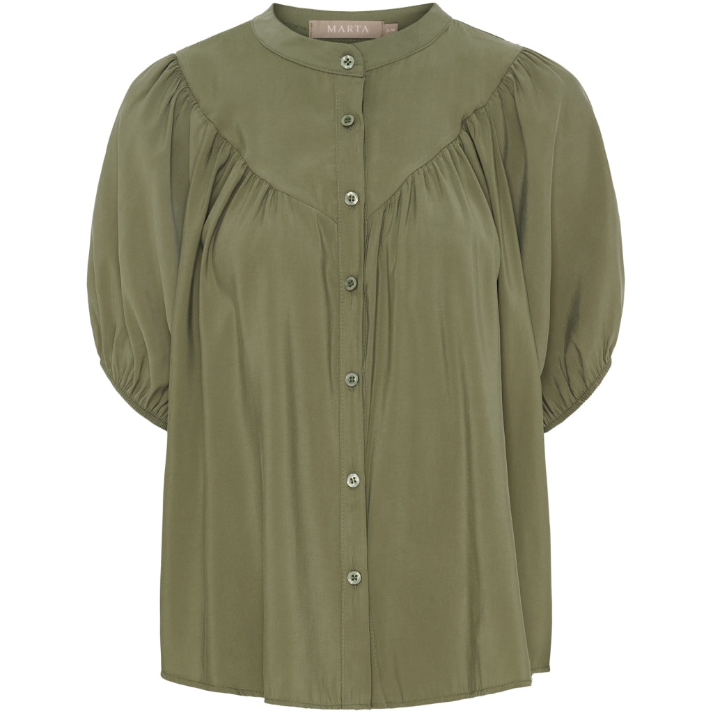Marta Du Chateau Dame Bluse Mdcmelodie 58210 - Military79