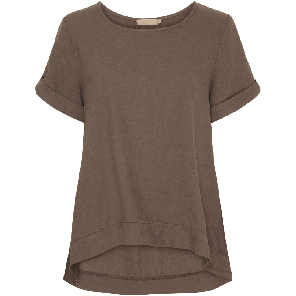 Marta Du Chateau Dame Bluse Mdcnatalie 83893 - Cold Brown
