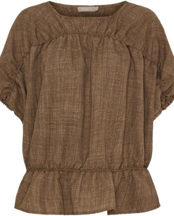 Marta Du Chateau Dame Bluse Mdcsaffron 258685 - Brown