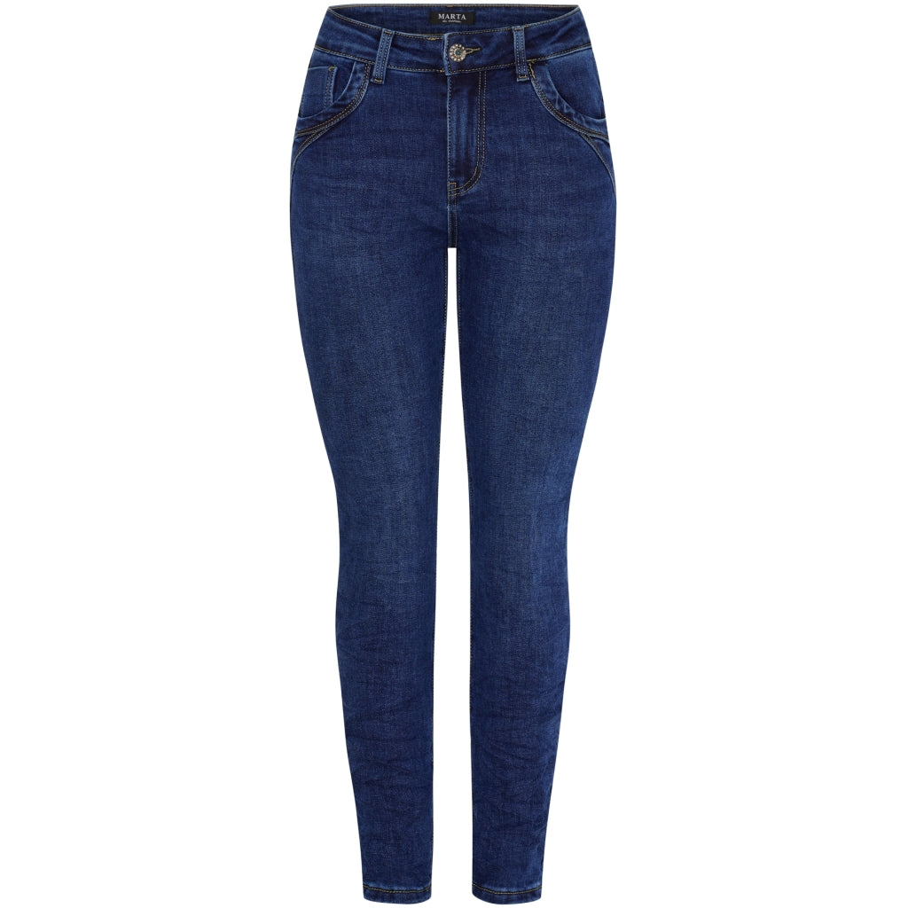 Marta Du Chateau Dame Bukser Mdckeira Mdc217-26195 - Denim