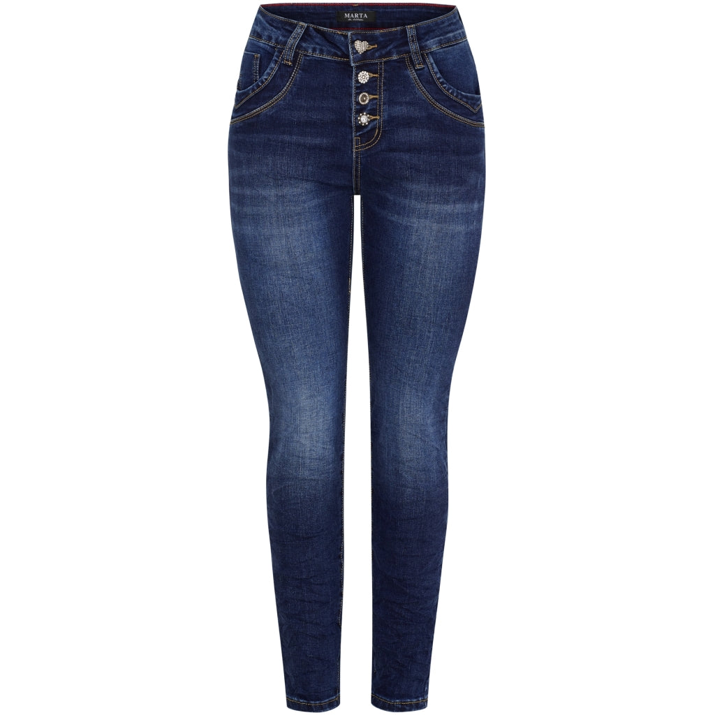 Marta Du Chateau Dame Bukser Mdcnahla Mdc215-2533 - Denim