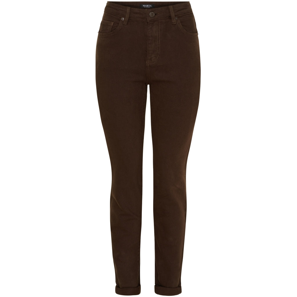Marta Du Chateau Dame Bukser Mdcnat Mdc224-8714 - Brown