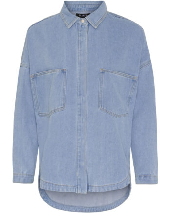 Marta Du Chateau Dame Denim Skjorte Mdc-203-8218 - Blue Denim