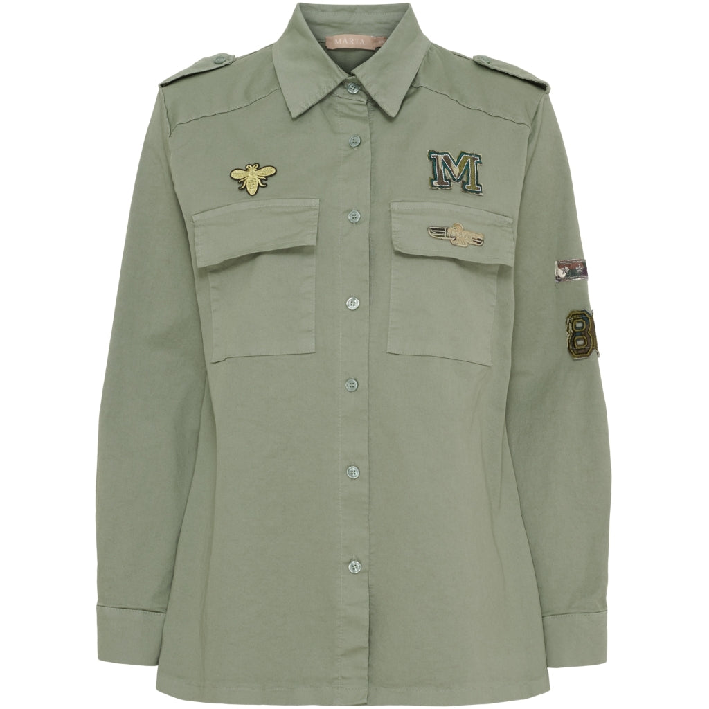 Marta Du Chateau Dame Jakke Mdcmillie 5083 - Military1011