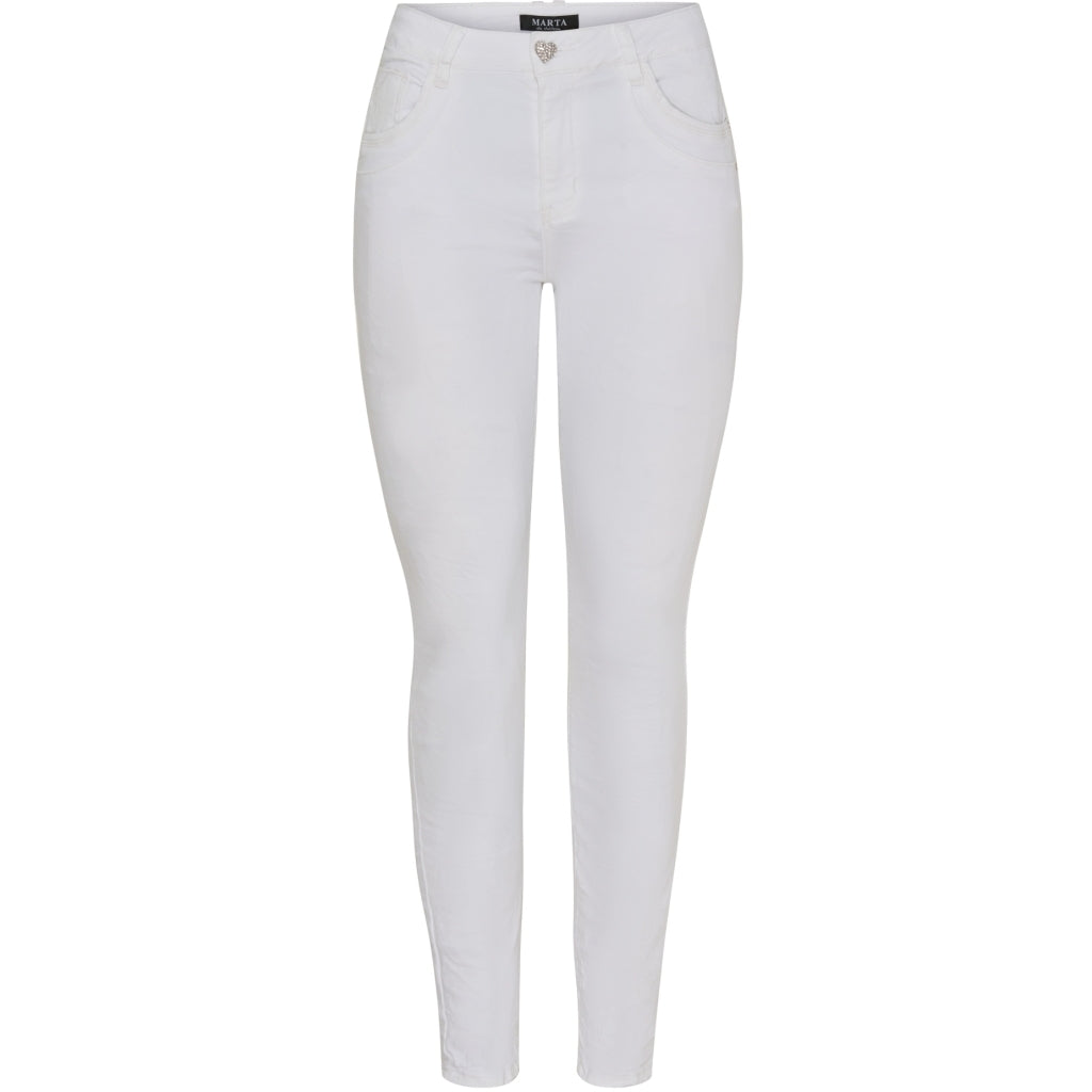 Marta Du Chateau Dame Jeans Emma 2573-11 - White