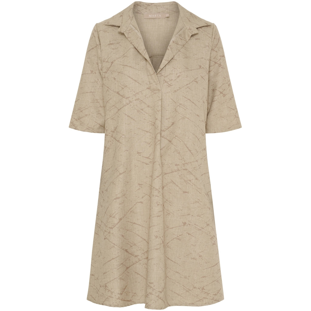 Marta Du Chateau Dame Kjole Mdcbernice 259350 - Camel Print