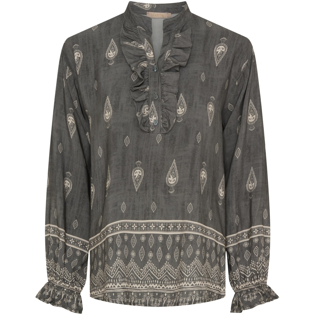 Marta Du Chateau Dame Skjorte Mdcaya 5891 - Grey1943tps