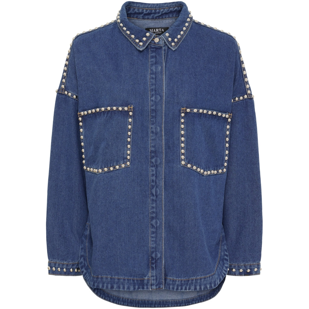 Marta Du Chateau Dame Skjorte Mdceila Mdc212-8304 - Denim