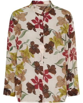 Marta Du Chateau Dame Skjorte Mdclotus 258920 - Beige Flower