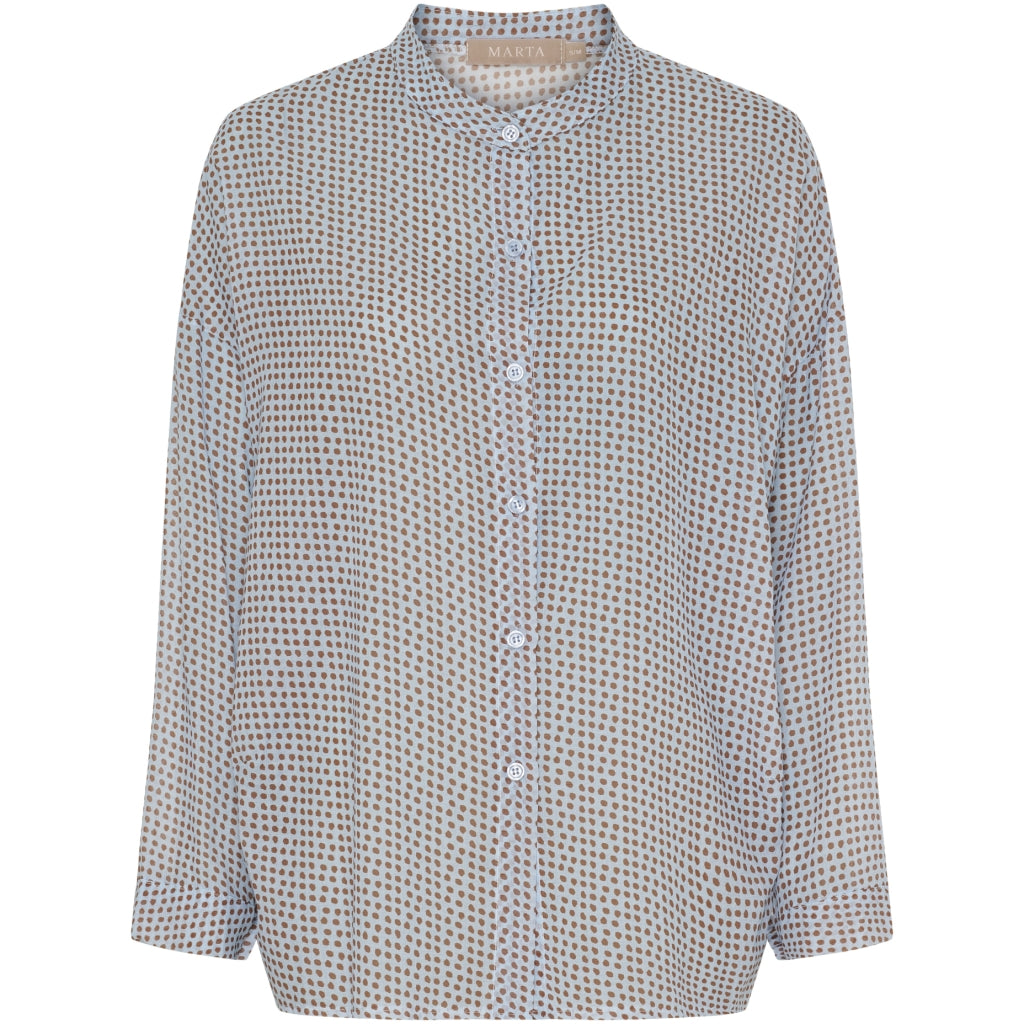 Marta Du Chateau Dame Skjorte Mdclotus 258920 - Blue Dots