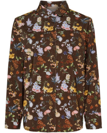 Marta Du Chateau Dame Skjorte Mdcmagnolia 258042v - Brown Print