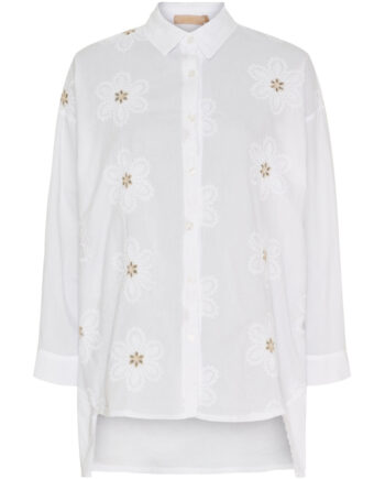 Marta Du Chateau Dame Skjorte Mdcmarthe 6885 - White