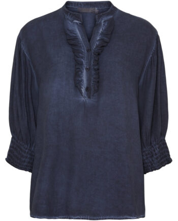 Marta Du Chateau Dame Skjorte Mdcunnur 6317 - Blue Scuro Cw