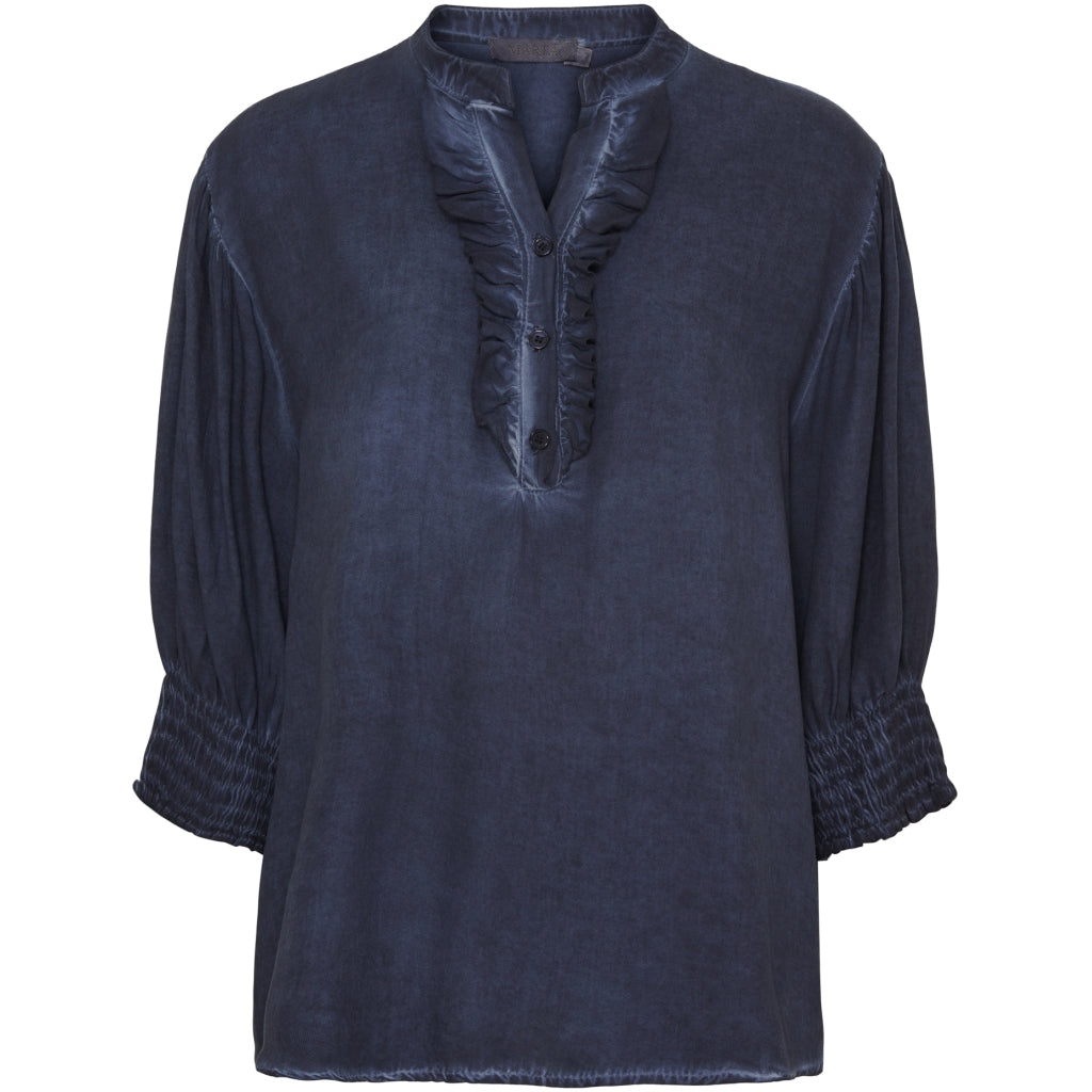 Marta Du Chateau Dame Skjorte Mdcunnur 6317 - Blue Scuro Cw