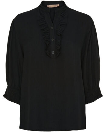 Marta Du Chateau Dame Skjorte Mdcunnur 6317 - Solid Black