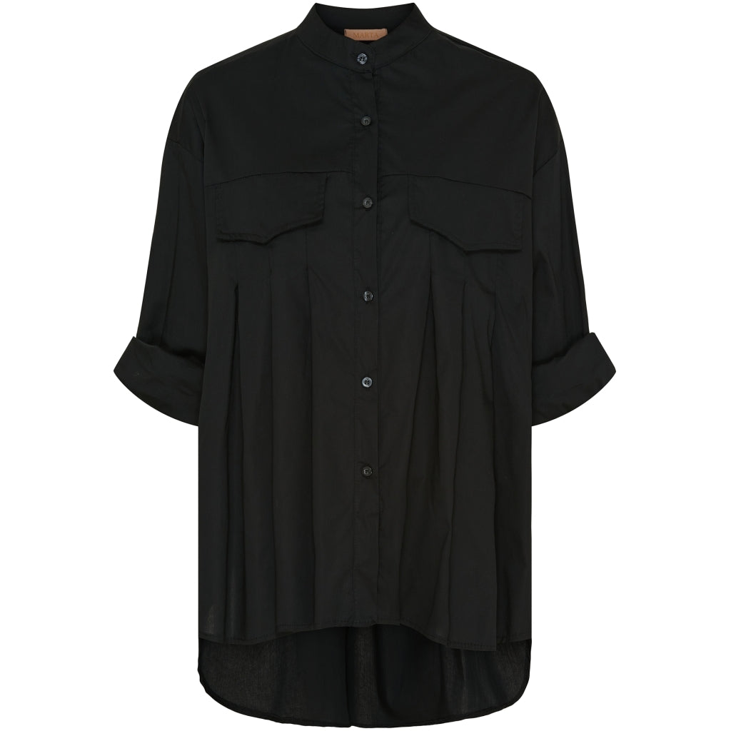 Marta Du Chateau Dame Skjorte Mdcvera 13375 - Black