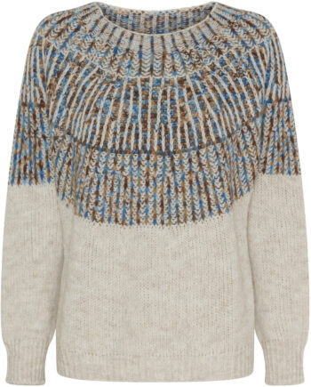 Marta Du Chateau Dame Strik Mdclilia 24484 - Crema/blue