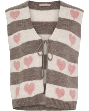 Marta Du Chateau Dame Strik Vest Mdcphoenix 8069 - Old Rose