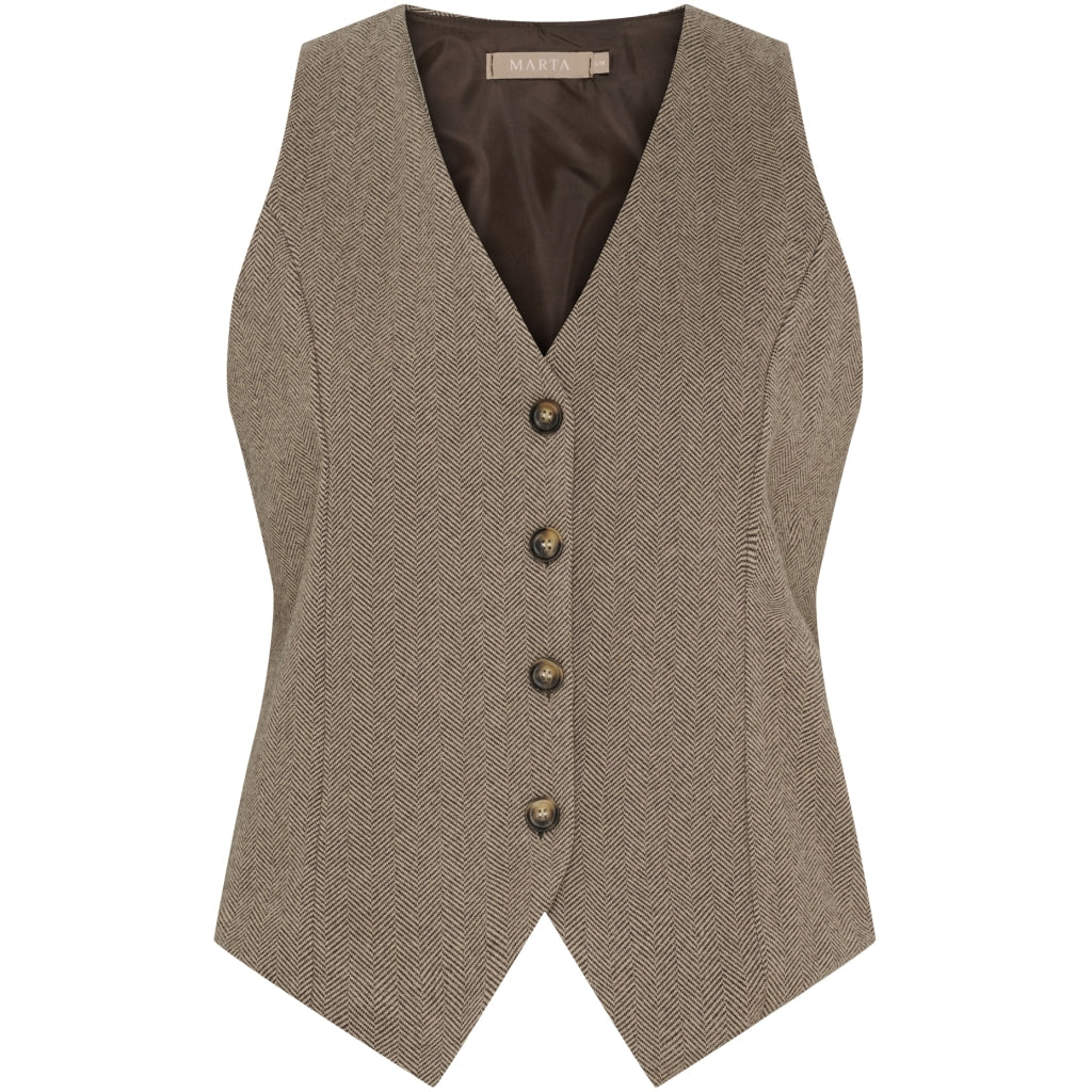 Marta Du Chateau Dame Vest Mdcrainey 248469 - Brown4