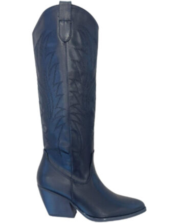 Maude Dame Cowboystøvler 1229 - Black
